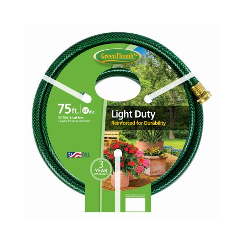 Green Thumb GTR5875 NylonReinforced Garden Hose, 3Ply, 5/8In. x 75