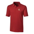 thumbnail image 2 of Men's Cutter & Buck  Red Frisco RoughRiders Big & Tall Forge Pencil Stripe Stretch Polo, 2 of 3