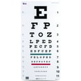 thumbnail image 1 of Traditional Snellen Eye Chart with Red Green Bar Visual Acuity Test 6m / 20ft, 1 of 1