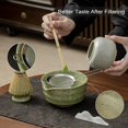 thumbnail image 3 of Matcha Tea Set,7-Piece Bamboo Whisk Kit with Spouted Ceramic Bowl, Chasen, Holder, Sifter & Scoop, 3 of 6