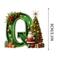 thumbnail image 3 of Home Decor Christmas Decoration Christmas Decorations Santa Figure Christmas Pendant 2D Acrylic 26 Letters Pendant Christmas Tree Decoration Christmas Decoration Figures, 3 of 4