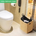 thumbnail image 5 of Bathroom Trash Can 5 Gallon Bamboo Trash Can Large Trashcans Farmhouse Wood Waste Basket Wastebaskets with Handles Office Garbage Cans for Under Desk Dustbin for Bedroom Kitchen, 5 of 5