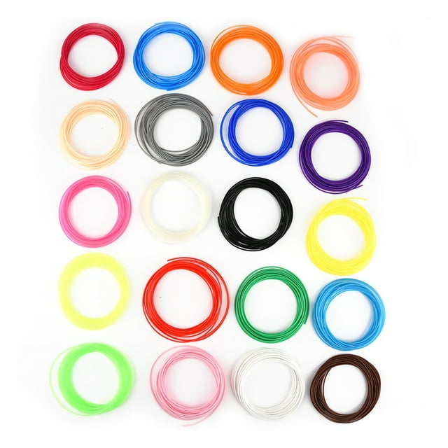 XYCCA 20 Different Colors 5m / Roll 1.75mm PLA Filament Printing Material for 3D Printer Pen-082203