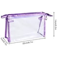 thumbnail image 3 of Bolsa de cosméticos Meetory impermeable de PVC transparente, 5 unidades, 3 of 8