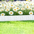 thumbnail image 6 of Ke1Clo Durable Plastic Garden Fence, Lawn Border Tree Ring Barrier for Landscaping, Outdoor Yard Decorative Edging Grass Stones Separation Panel, White, 6 of 6