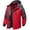 Red, variant on Men's Waterproof Ski Jacket with Fleece Lining - Winter Snow Coat for Hiking & Outdoor Sports Black Large