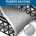 thumbnail image 4 of Black Geometric Diamond Triangle Pattern Bathroom Rugs Sets 3 Piece,Toilet Cover Set,Absorbent Non Slip Bathroom Mats Sets with U-Shaped Contour Rug Toilet Rug Set, 4 of 5