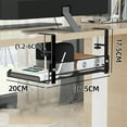 thumbnail image 4 of Dleadar Cable Management Computer Storage Rack Wire Organizer Under-Table Hole-free Home Decor, 4 of 6