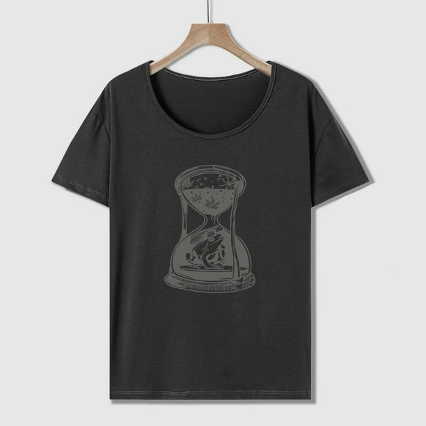 Camiseta con estampado original para mujer camiseta de manga corta camisetas informales transpirables para mujer camiseta con cuello redondo para p SG Bodega Aurrera en linea