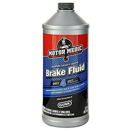 Motor Medic Brake Fluid,1 qt. Size,Plastic Bottle M4532