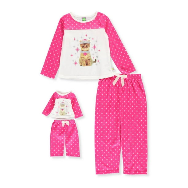 Dollie & Me Big Girls' 2Piece Pajamas with Doll Outfit (Sizes 7 16