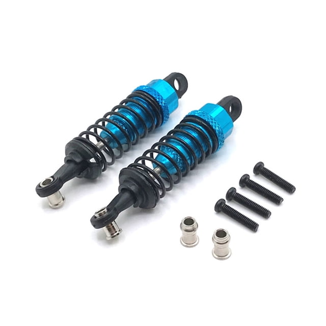 2 Pieces RC Car Spring Shock Cars Replacing Vehicle Spring Absorber Vehicle Springs Damper Automobile Toy Accessories Replacement for WL Toy Blue