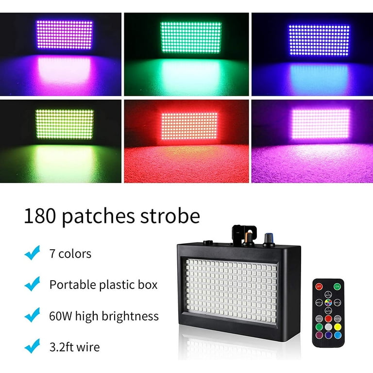 Party Lights,SOLMORE Disco Ball Disco Lights DJ Light Strobe Lamp Stage  Strobe Effects Sound Activated Party Lights for Home Room Dance Parties  Birthday Bar Karaoke Xmas Wedding Show Club Pub 