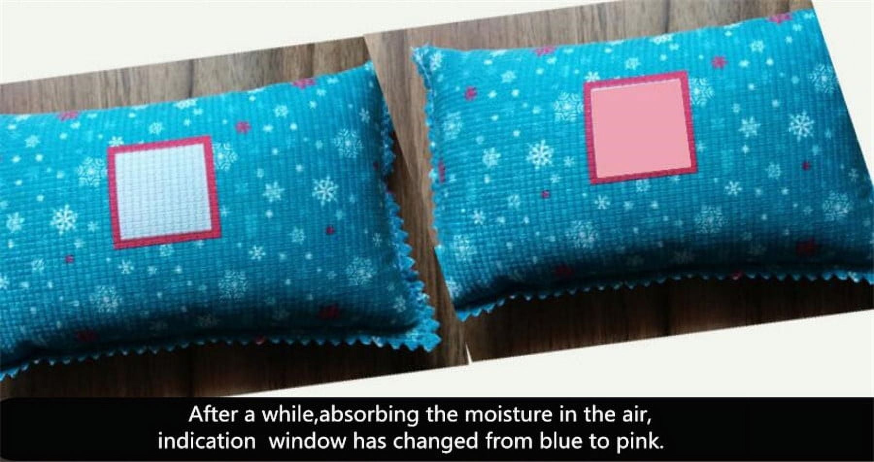 Acaigel Car Dehumidifier Reusable Indicator Window Changing Color Anti Mist Moisture Condensation Absorbing Bag Recycle 480G