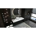 thumbnail image 3 of MEJE 16.75 Inch ELEGANT Silver Stripe Round Art Basin, Above Counter Bathroom Vessel Sink, Porcelain Ceramic Countertop Sink(Include pop up drain), 3 of 10