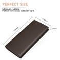 thumbnail image 3 of FALAN MULE Wallet for Men Genuine Leather RFID Blocking Slim Wallet with Long Bifold Credit Card Holder for Men, 3 of 7