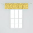 thumbnail image 2 of Ambesonne Butterflies Window Valance, Romantic Flying Insects, 54" X 12", Tan Earth Yellow, 2 of 3