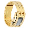 thumbnail image 4 of Business Watch, Accurate Alloy Binary Time Mode Display Men's Wrist Watch Exquisite  For Daily Wear Men's Gold, 4 of 8