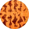 thumbnail image 1 of Ahgly Company Indoor Round Abstract Yellow Modern Area Rugs, 8' Round, 1 of 4