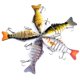 thumbnail image 4 of Swimbait Fishing Tackle 10cm Fishing Lure 7 Segment Artificial Hard Baits Multi Jointed Swimbaits Swimming Lures, 4 of 4