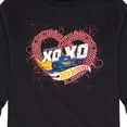 thumbnail image 3 of Hot Wheels - XOXO Heart - Toddler And Youth Long Sleeve Graphic T-Shirt, 3 of 5