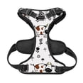 thumbnail image 5 of XMXY No Pull Dog Harness, Cute Cows Doodle Seamless Adjustable Reflective Pet Harness with Oxford Vest, Small Size, 5 of 8