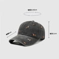 thumbnail image 2 of Embroidered Baseball Cap with Washed Finish, Unisex Soft Top Dad Hat, Adjustable Casual Outdoor Headwear, 2 of 5