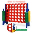 thumbnail image 4 of Gymax Jumbo 4-to-Score Game Set  4 in A Row Kids Adults w/ 42 Jumbo Rings, 4 of 5