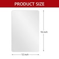 thumbnail image 2 of Tripumer 6 Pcs Clear Plastic Placemats Clear Plastic Place mat for Dining Table 12 x 16 inch Translucent Place mats Transparent Table Mats for Kitchen Table Dining, 2 of 8