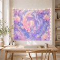 thumbnail image 5 of Floral Garden Fish with Swimming Circular Yang Motion, Mystical Fantasy for Space Lovers, Galaxy Room Decor, Mother'S Day Gift, Tapestry Wall Hanging for Bedroom and Dorm, 5 of 7