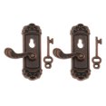 thumbnail image 2 of 2 Piezas 1:12 Escala Pomo de Puerta Manija Derecha Llave Accesorio de Bricolaje Sunnimix Cerradura y llave de casa de muñecas, 2 of 8