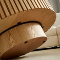 thumbnail image 3 of Kevinplus 35.43" Nesting Round Sintered Stone Tabletop Modern Drum Coffee Table, Luxury Circle Coffee Table for Apartment, 3 of 9