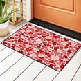 thumbnail image 2 of Bathroom Rug Non-Slip Mat, Super Soft Absorbent Bath Mat - Cute Romantic Pink Flannel Non-Slip Floor Mat, 36"x24", 2 of 8