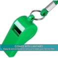 thumbnail image 5 of 8 Packs Coaches Referee Whistles With Lanyards, Colorful Plastic And Stainless Steel Football Whistles For Sports Lifeguards, 5 of 5