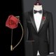 thumbnail image 2 of Broches de moda con forma de para hombre, Pin de solapa de tela, accesorio de ropa （Rojo sandía）, 2 of 5