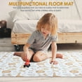 thumbnail image 4 of Dznils Baby Splat Mat for Under High Chair, Waterproof Non-Slip Lion Pattern Floor Mat, 43" x 43", 4 of 6