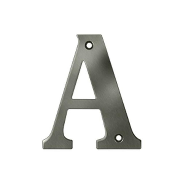 Deltana RL4A-15A 4 Po Lettre Résidentielle A- Nickel Antique - Solide