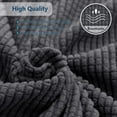 thumbnail image 4 of iCOVER One Piece High Stretch Couch Cover, Large Sofa Slipcover, fit seat with 60 to 80 inches, Machine Washable Spandex Jacquard Fabric, Non-Slip Furniture Protector (Dark Gray), 4 of 5