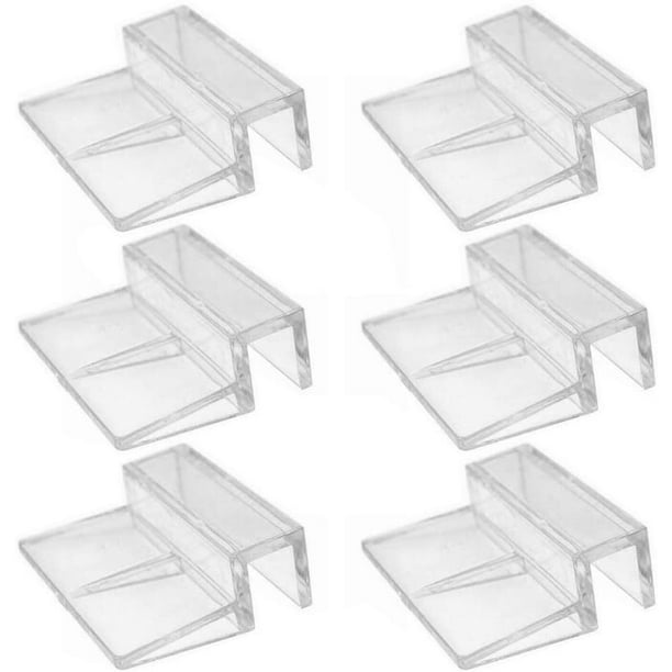 6 Pieces 8mm Acrylic Aquarium Cover Clip Aquarium Fish Tank Glass Cover