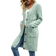 thumbnail image 4 of SUNSIOM Cardigan Ouvert d'Automne pour Femmes Pull à Manches Longues avec Poches, 4 of 10