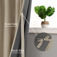 thumbnail image 2 of Hiasan Luxury Taupe Velvet Curtain with Tiebacks-Blackout Curtains for Bedroom/Living Room, Rod Pocket, 52" x 84", Set of 2, 2 of 8