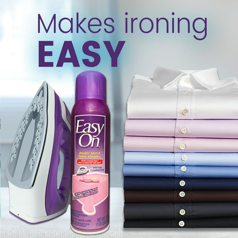Easy-On Double Starch Fabric Care Spray, Crisp Linen 20oz Can