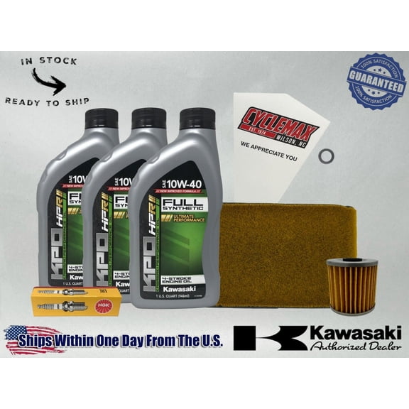 Cyclemax Full-Synthetic KPO Tune-Up Kit fits 2003-2011 Kawasaki BAYOU 250