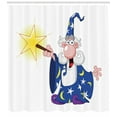 thumbnail image 3 of Ambesonne Wizard Shower Curtain, Crazy Mage Spell, 69"Wx70"L, Multicolor, 3 of 3