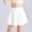 White, variant on Girls Skorts Elastic Flared Plain Pleated Tennis Skater Skirts Basic Versatile Stretchy Flared Mini Golf Skirt White