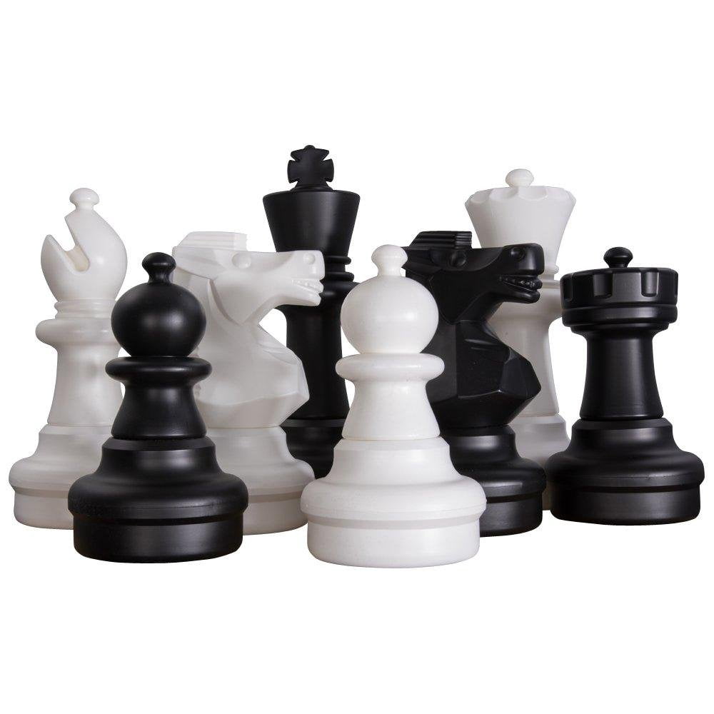 MegaChess 25 Inch Plastic Giant Chess Set with Hard Plastic Chessboard