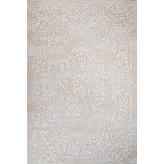 Cream Oriental Area Rugs for Living Room Washable Rugs Boho Moroccan Area Rug Soft Neutral Geometric Bohemian Carpet Distressed Indoor Rug for Bedroom Dining Room Office Foldable Nonslip Rug