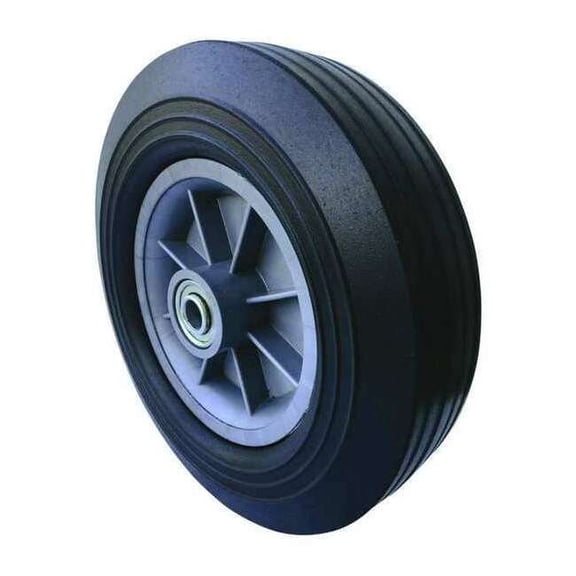 Marastar Solid Rubber Wheel,10 in. Dia.,550 lb. 16V333