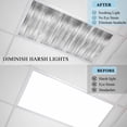 thumbnail image 4 of 3 Pack Gray Ombre Striped Fluorescent Light Covers for Ceiling Lights Modern Abstract Art Magnetic Ceiling Light Covers Overhead Light Filters for Office Classroom Home, 4 of 9