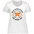 thumbnail image 3 of Inktastic Multiple Sclerosis Orang Ribbon Hope Support and Cure Women's Plus Size T-Shirt, 3 of 5